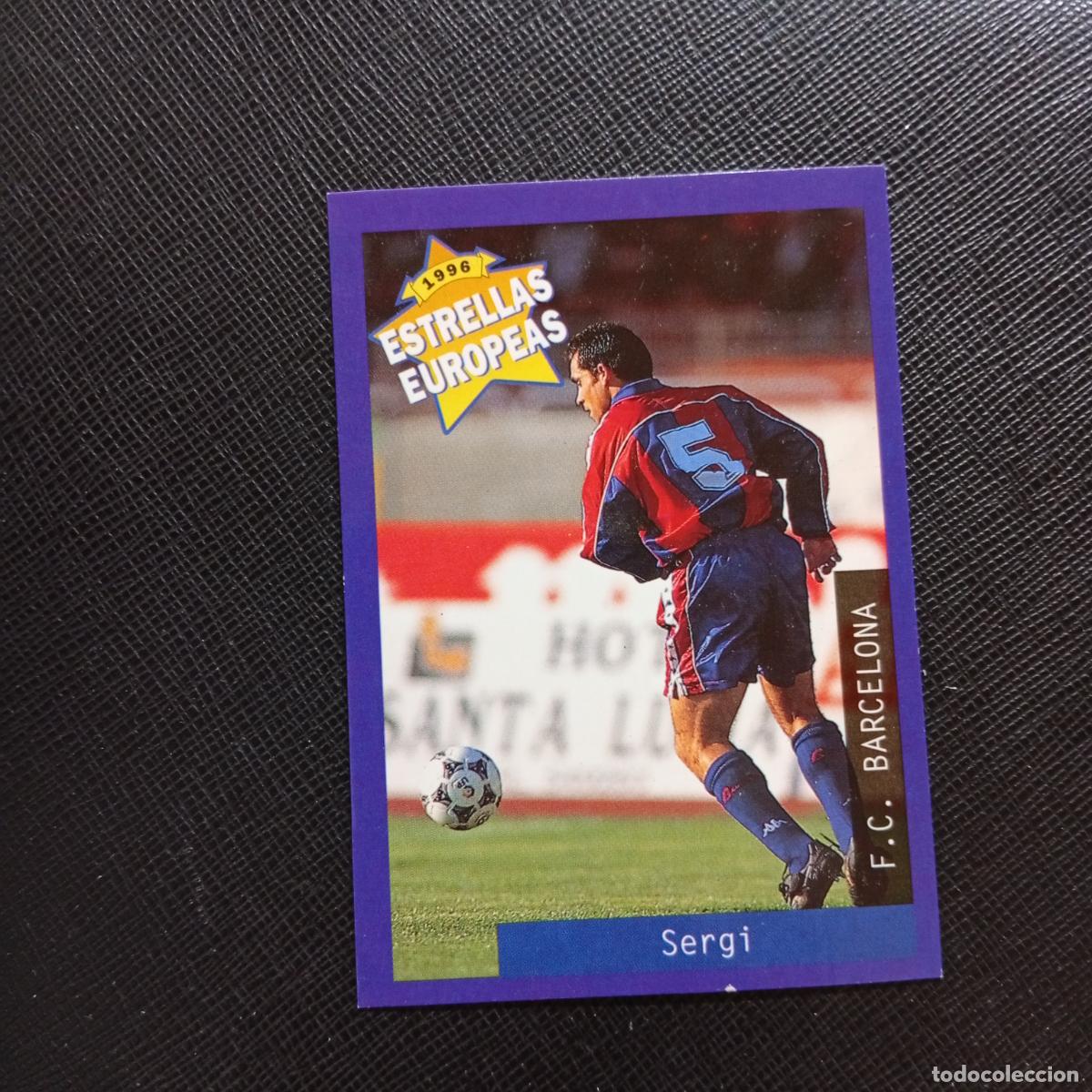 Cromos de f&uacute;tbol: 45 SERGI BARCELONA PANINI ESTRELLAS EUROPEAS 1996 CROMO FUTBOL 96 - A33 PG43 B