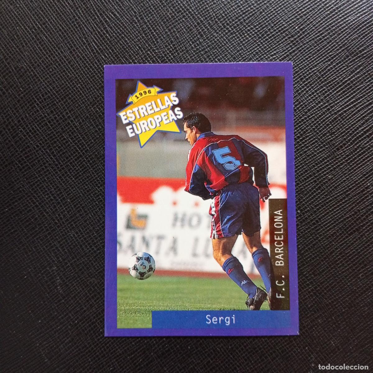 Cromos de f&uacute;tbol: 45 SERGI BARCELONA PANINI ESTRELLAS EUROPEAS 1996 CROMO FUTBOL 96 - A33 PG44