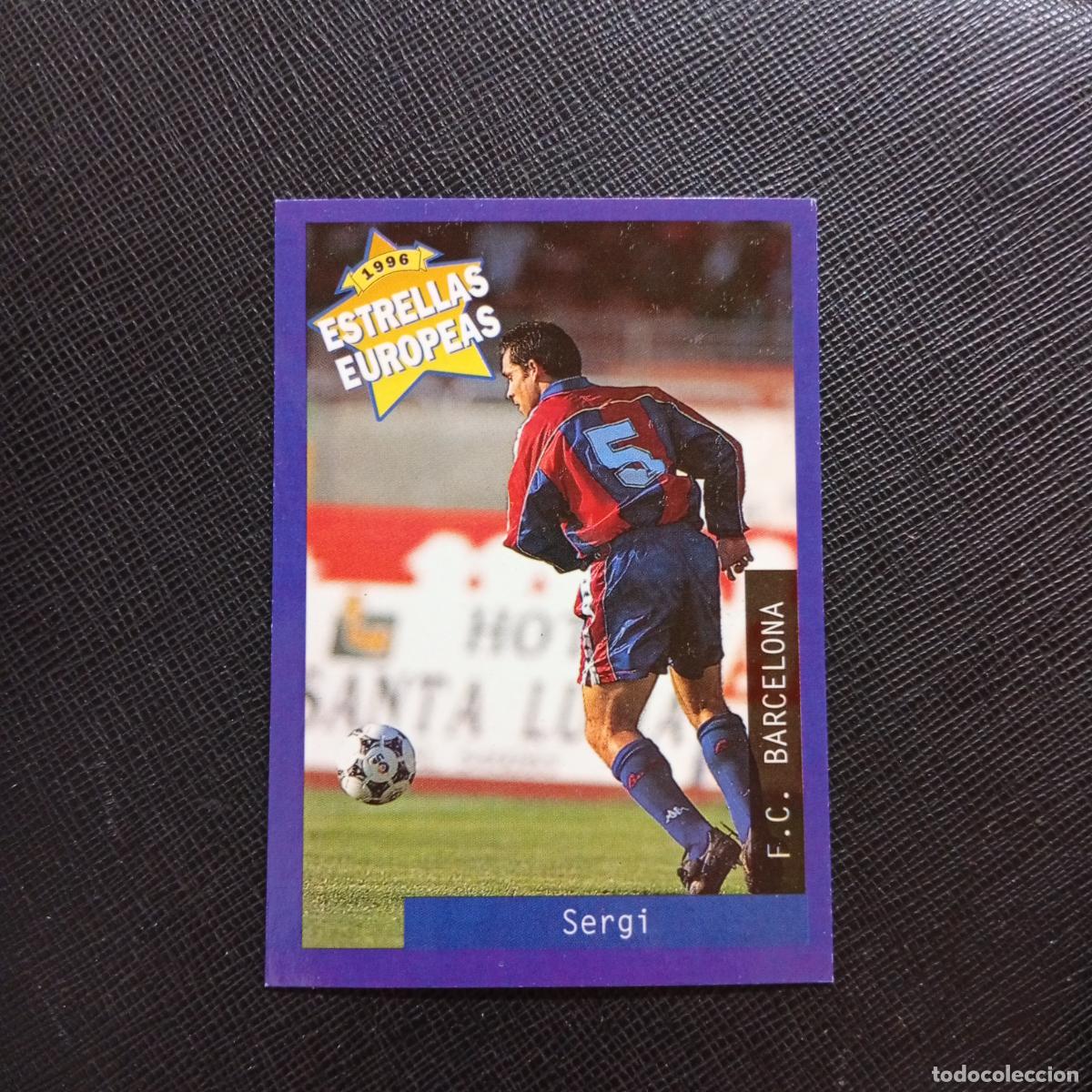 Cromos de f&uacute;tbol: 45 SERGI BARCELONA PANINI ESTRELLAS EUROPEAS 1996 CROMO FUTBOL 96 - A33 PG44 B