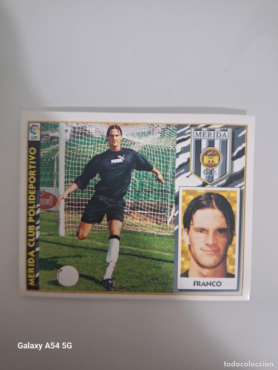 Cromos de f&uacute;tbol: COLOCA FRANCO MERIDA ESTE 97 98 SIN PEGAR