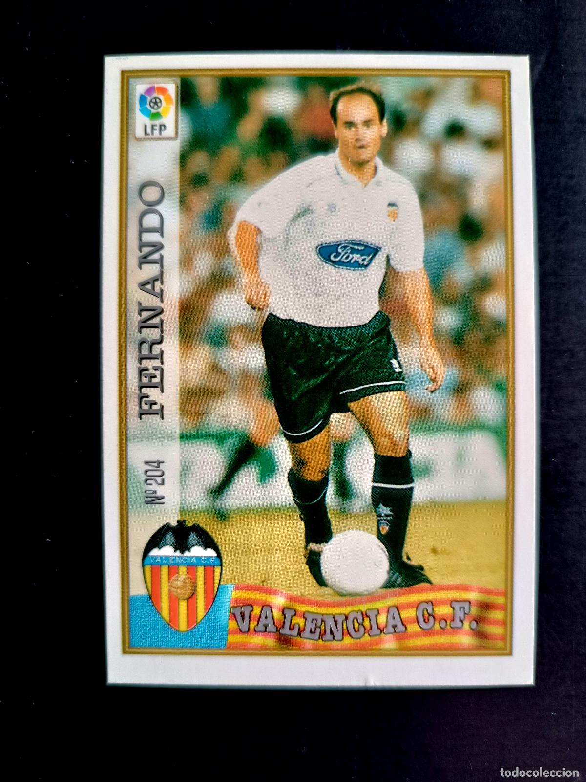 Cromos de Futebol: 204 FERNANDO - VALENCIA C.F. - MUNDICROMO 97/98