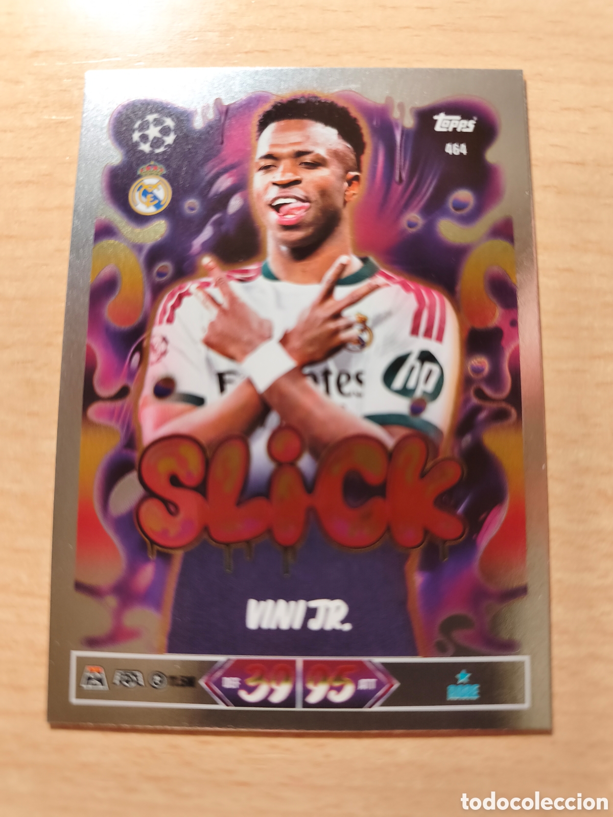 Cromos de Futebol: 464 VINI JR SLICK REAL MADRID MATCH ATTAX 2026 2027 TOPPS 26 27 VINICIUS