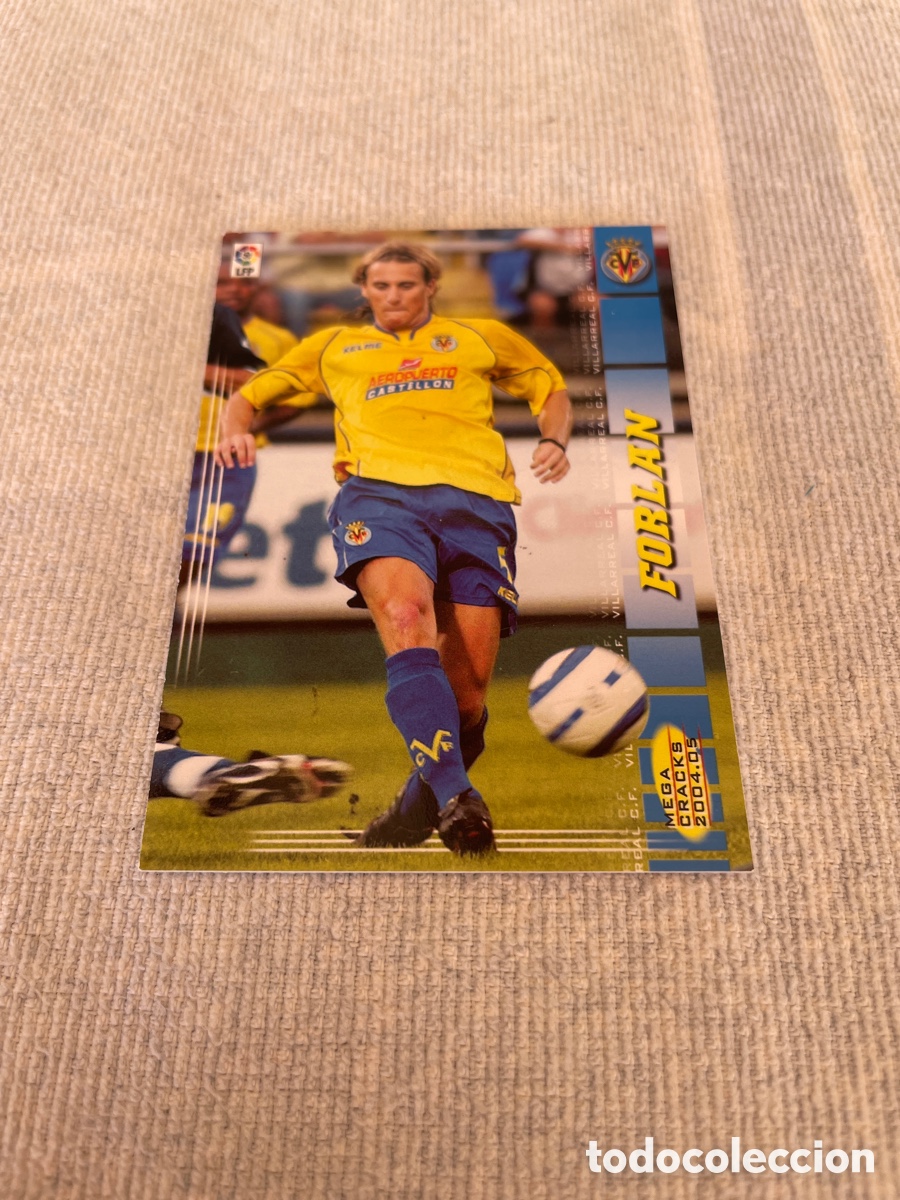 Cartes &agrave; collectionner de Football: FORLAN MEGA CRACKS 2004-05 Panini Sports 342 Bis Villarreal C.F.