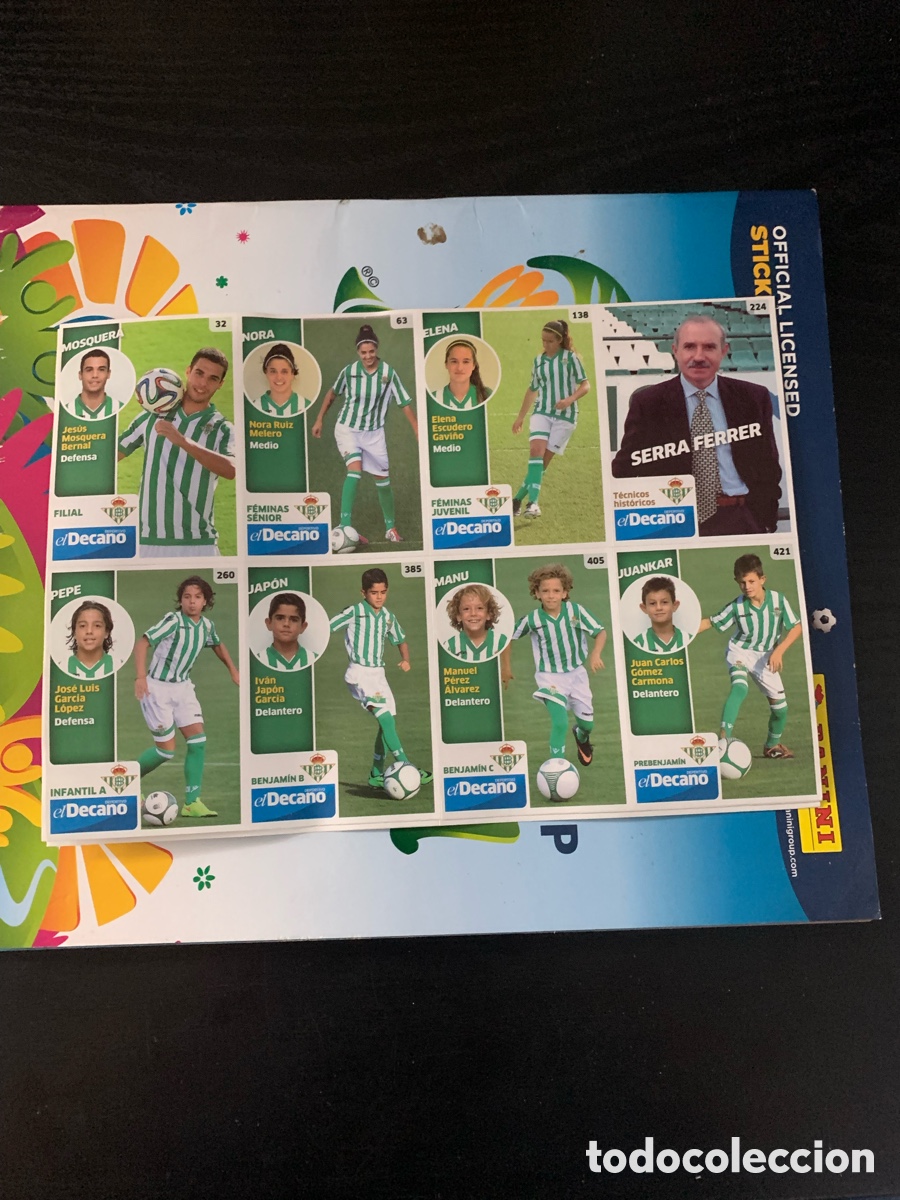 Football Stickers: SERRA FERRER--ENTRENADOR DE LEYENDA--Lamina cromos BETISBOOK