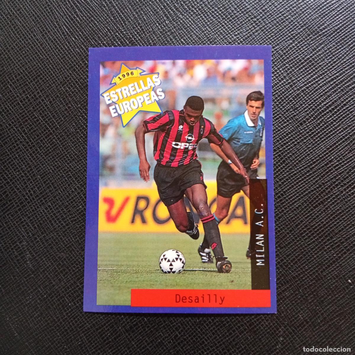 Cromos de f&uacute;tbol: 96 DESAILLY MILAN PANINI ESTRELLAS EUROPEAS 1996 CROMO FUTBOL 96 - A33 PG50