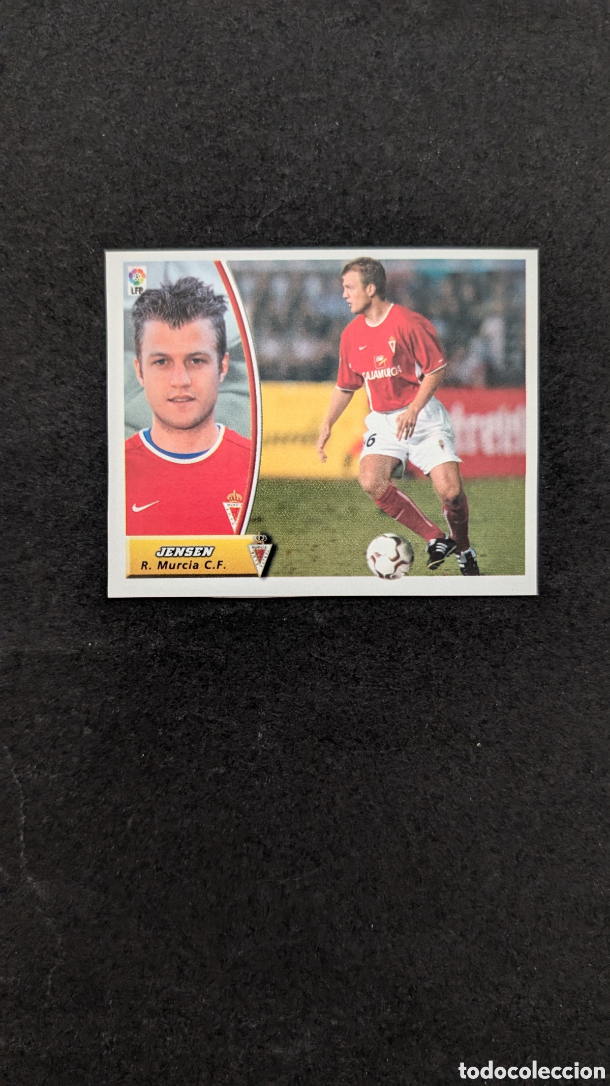 Cromos de f&uacute;tbol: JENSEN MURCIA FICHAJE 45 LIGA ESTE 2003/04 03 04 RECORTADO