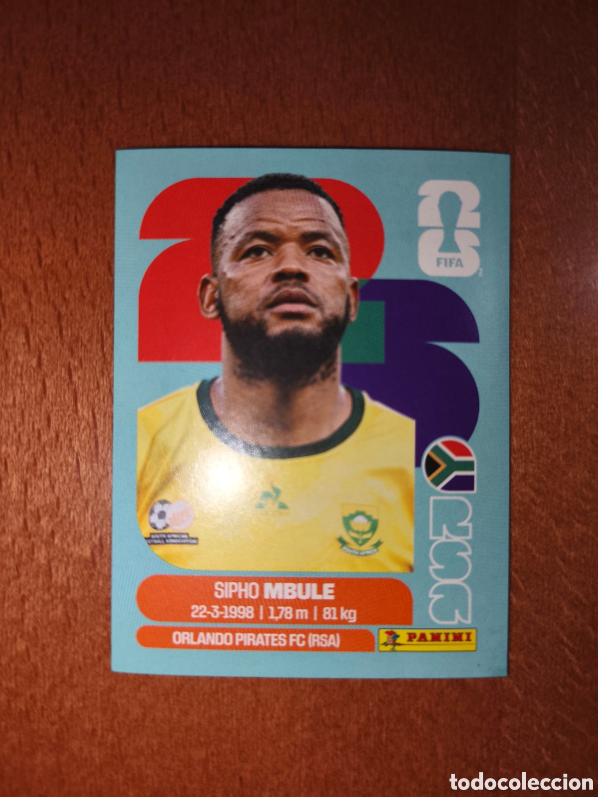 Cromos de f&uacute;tbol: RSA16 Sipho Mbule RSA 16 Fifa World Cup 2026 Sud&aacute;frica