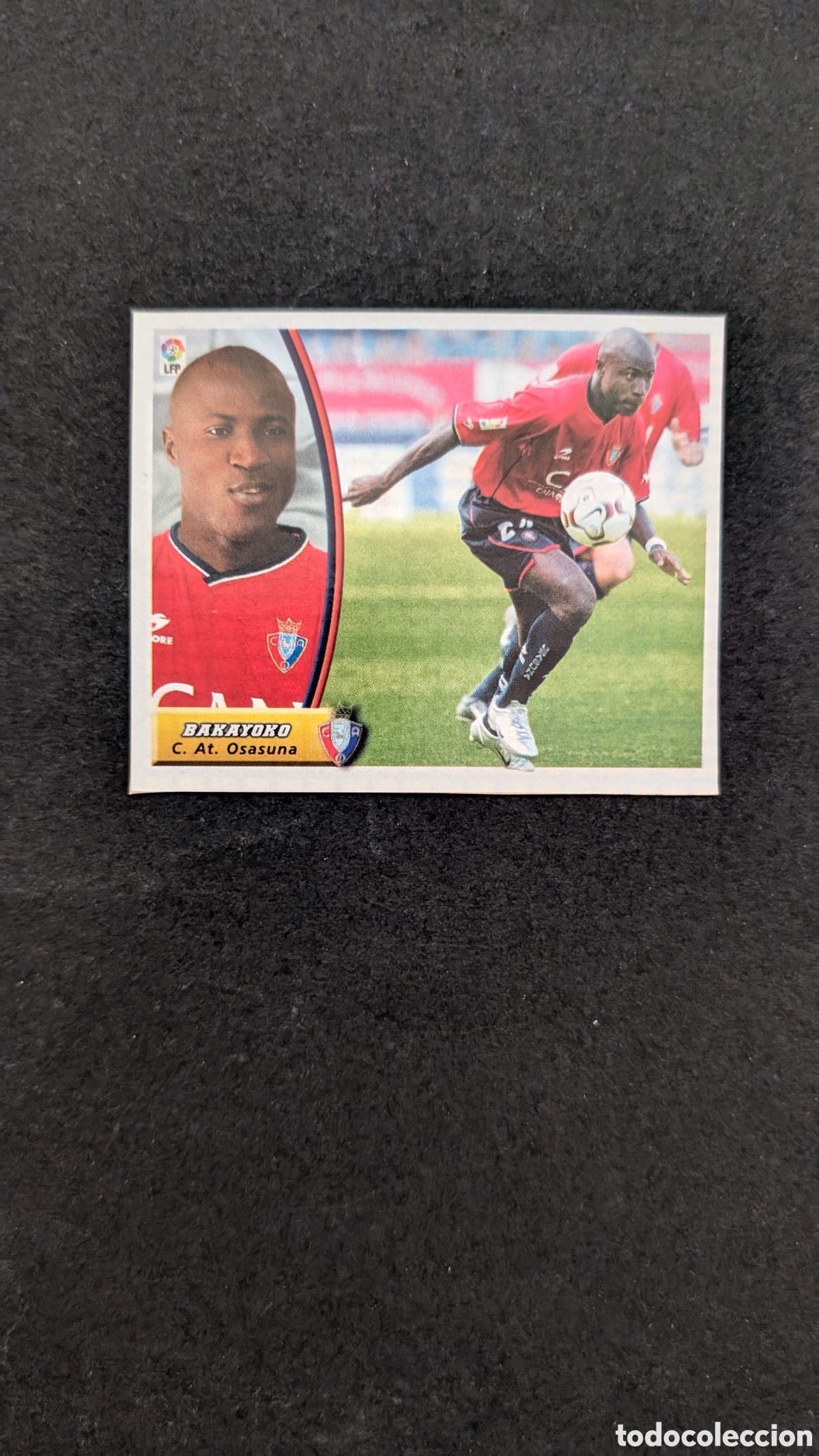 Cromos de f&uacute;tbol: BAKAYOKO OSASUNA FICHAJE 46 LIGA ESTE 2003/04 03 04 RECORTADO