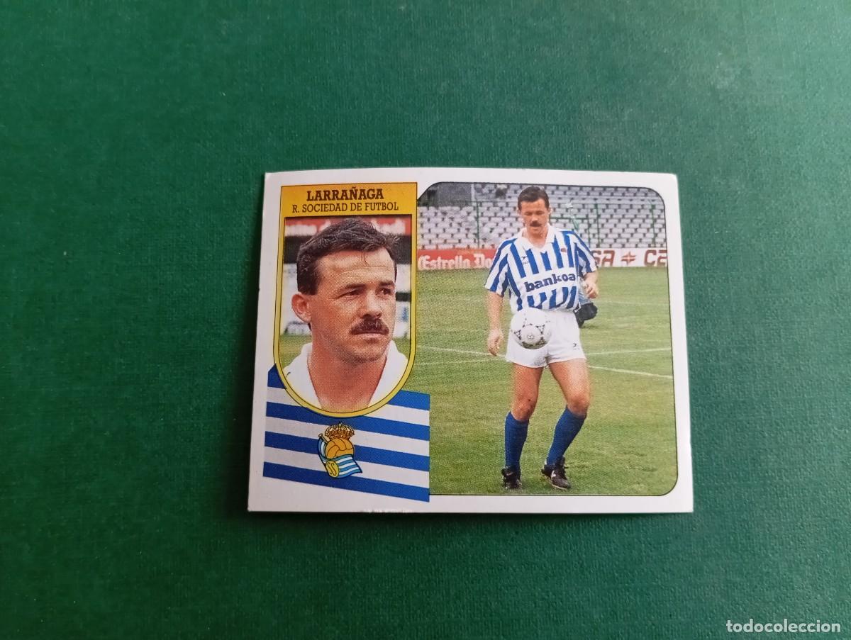Figurine di Calcio: Liga Este 1991 1992 91 92 REAL SOCIEDAD LARRA&Ntilde;AGA NUNCA PEGADO