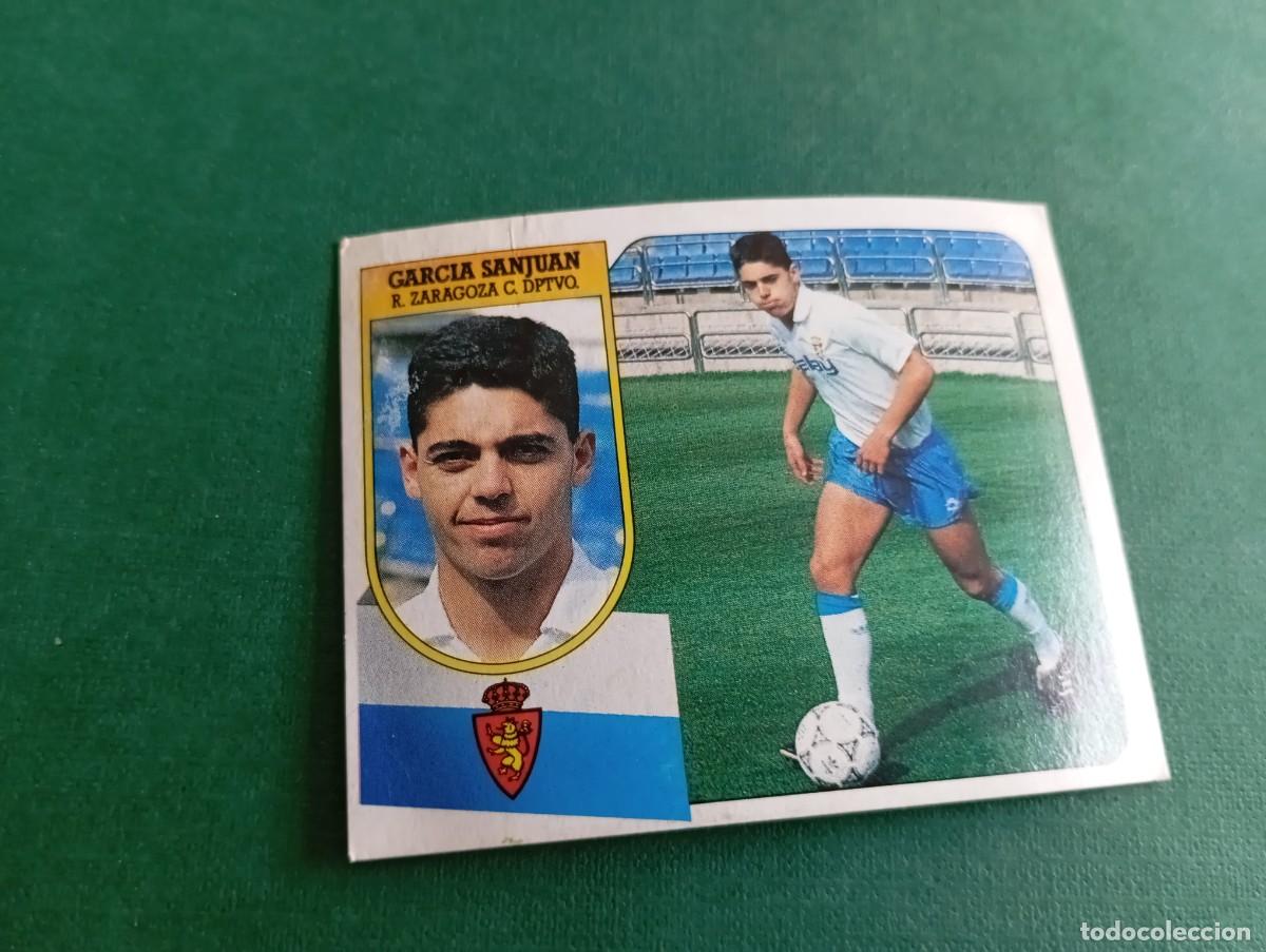 Figurine di Calcio: Liga Este 1991 1992 91 92 REAL ZARAGOZA GARCIA SANJUAN NUNCA PEGADO