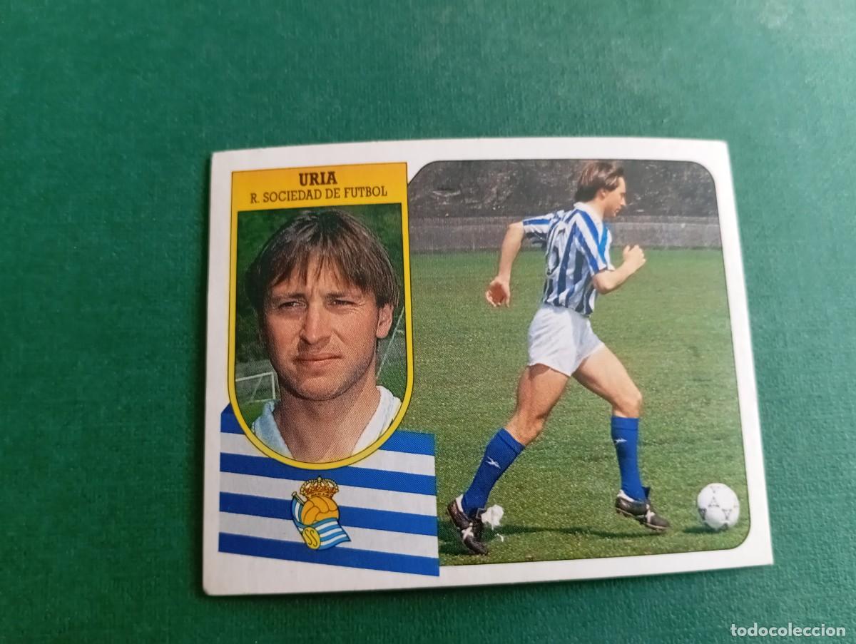 Cromos de f&uacute;tbol: Liga Este 1991 1992 91 92 REAL SOCIEDAD URIA NUNCA PEGADO