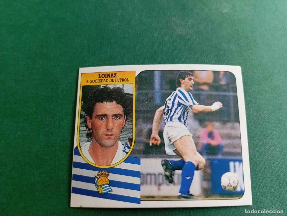 Football Stickers: Liga Este 1991 1992 91 92 REAL SOCIEDAD LOINAZ NUNCA PEGADO