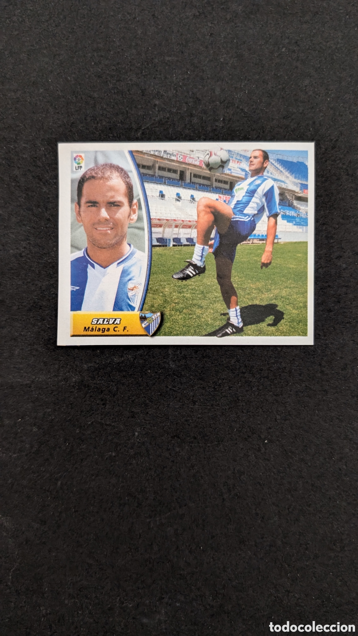 Cromos de f&uacute;tbol: SALVA MALAGA FICHAJE 47 LIGA ESTE 2003/04 03 04 RECORTADO