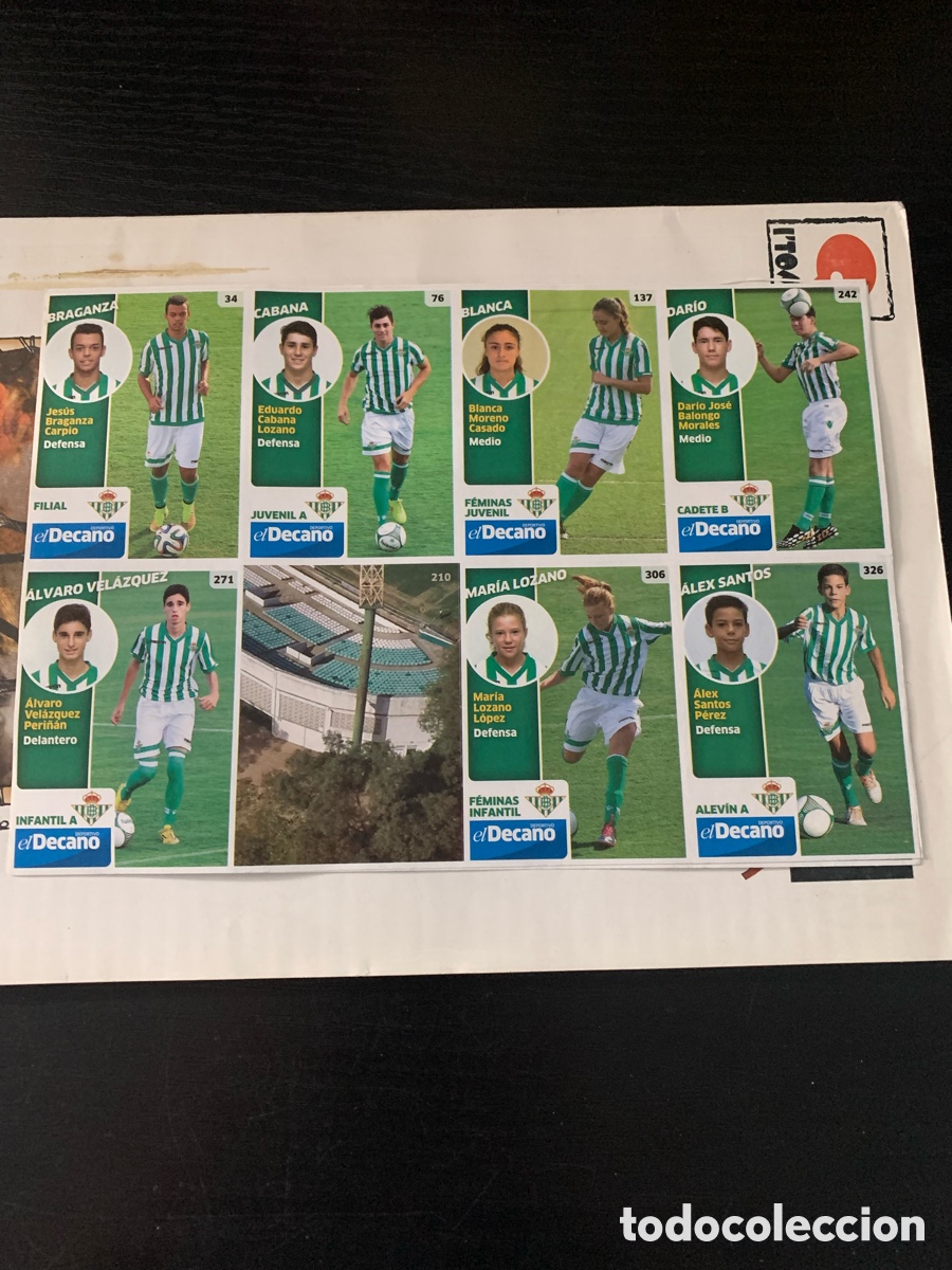 Fu&szlig;ball-Sticker: Lamina cromos BETISBOOK