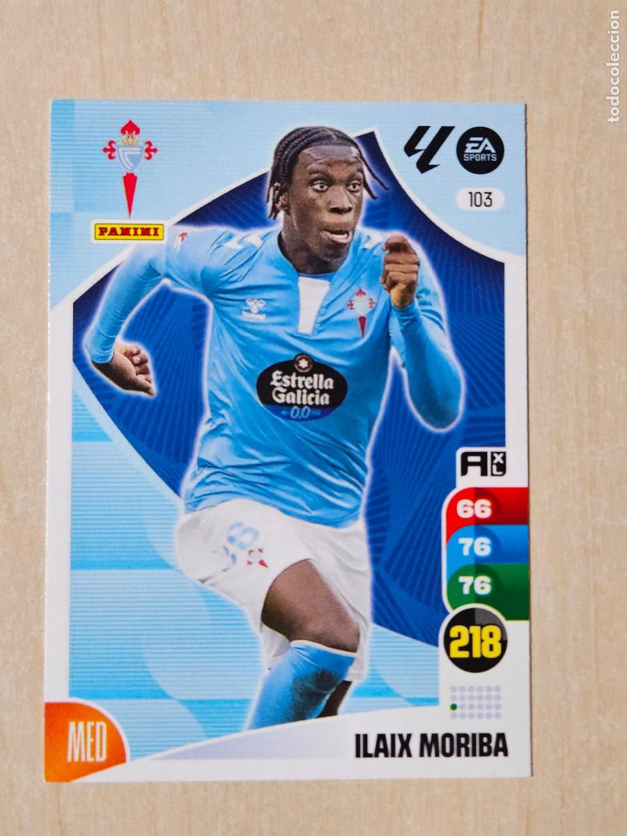 Fu&szlig;ball-Sticker: FICHA N&ordm; 103 ILAIX MORIBA - ADRENALYN 24 25 - PANINI 2024 - 25 - CROMO - REAL CELTA