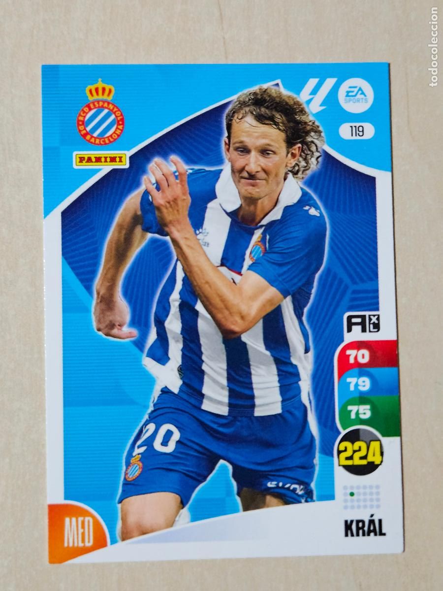 Fu&szlig;ball-Sticker: FICHA N&ordm; 119 KRAL - ADRENALYN 24 25 - PANINI 2024 - 25 - CROMO - ESPANYOL