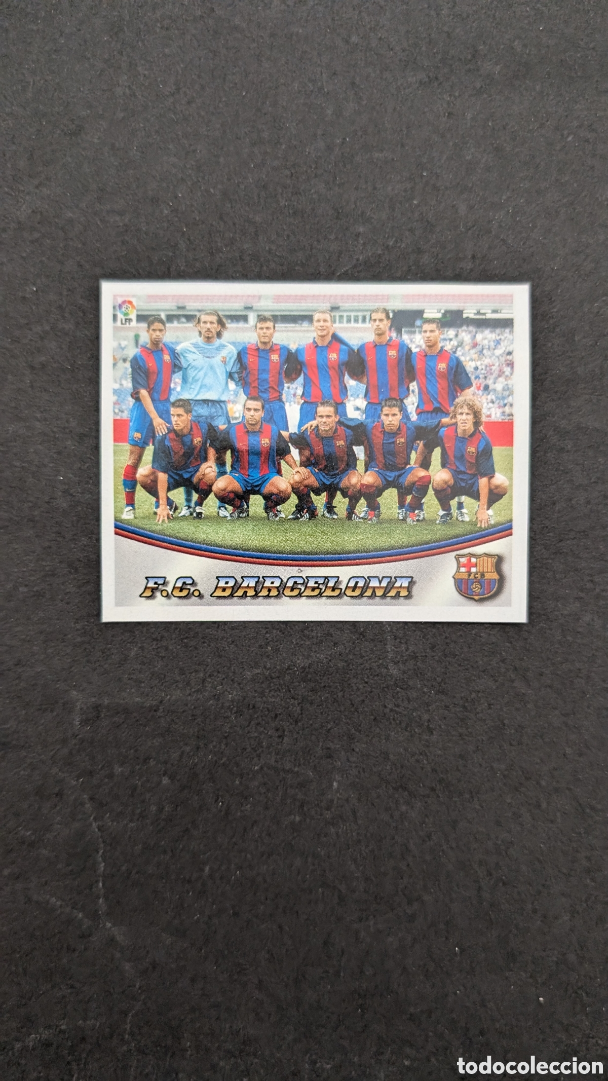 Fu&szlig;ball-Sticker: ALINEACI&Oacute;N BARCELONA LA RAZON LIGA ESTE 2003/04 03 04 RECORTADO