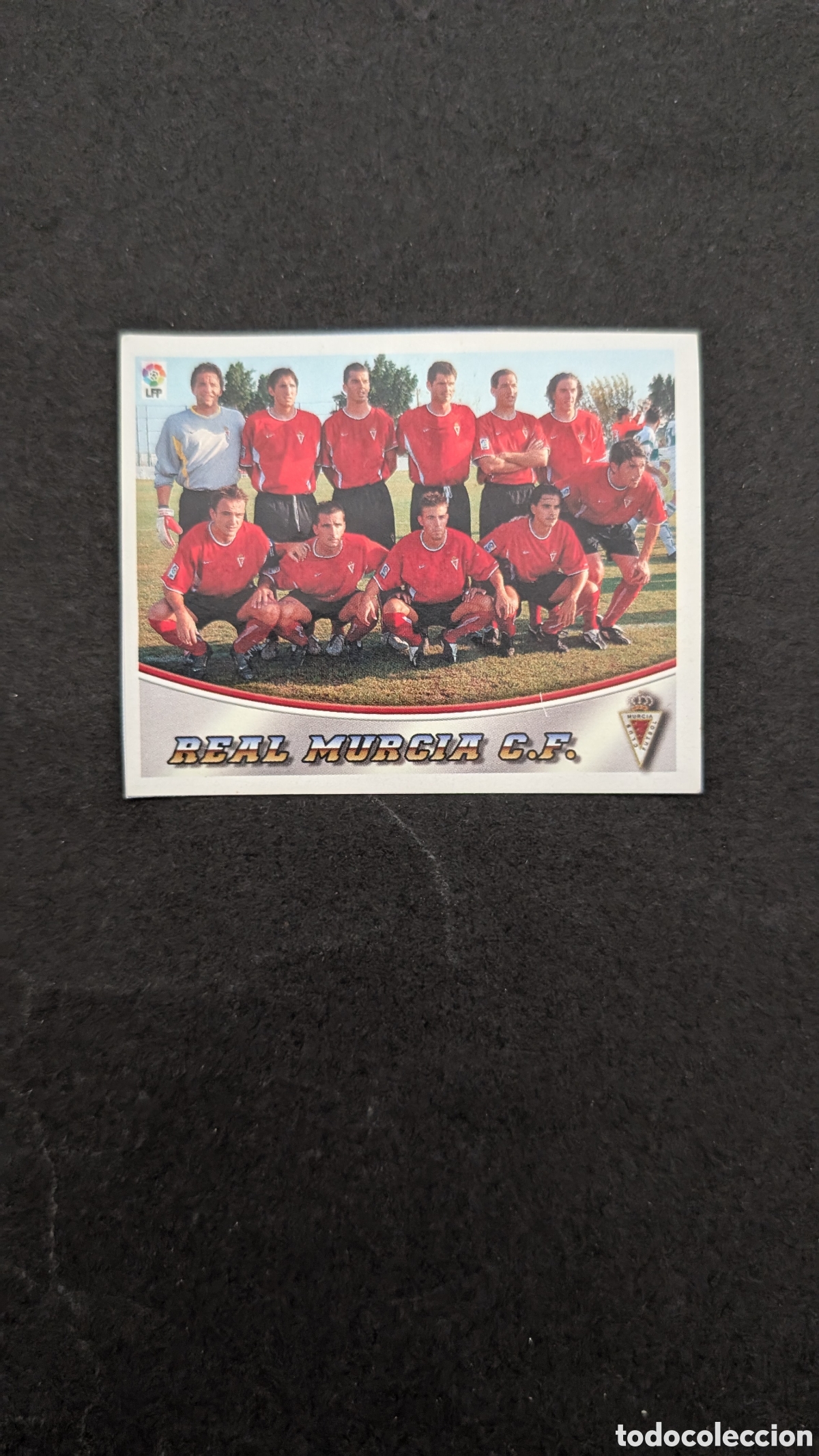 Cromos de f&uacute;tbol: ALINEACI&Oacute;N MURCIA LA RAZ&Oacute;N LIGA ESTE 2003/04 03 04 RECORTADO
