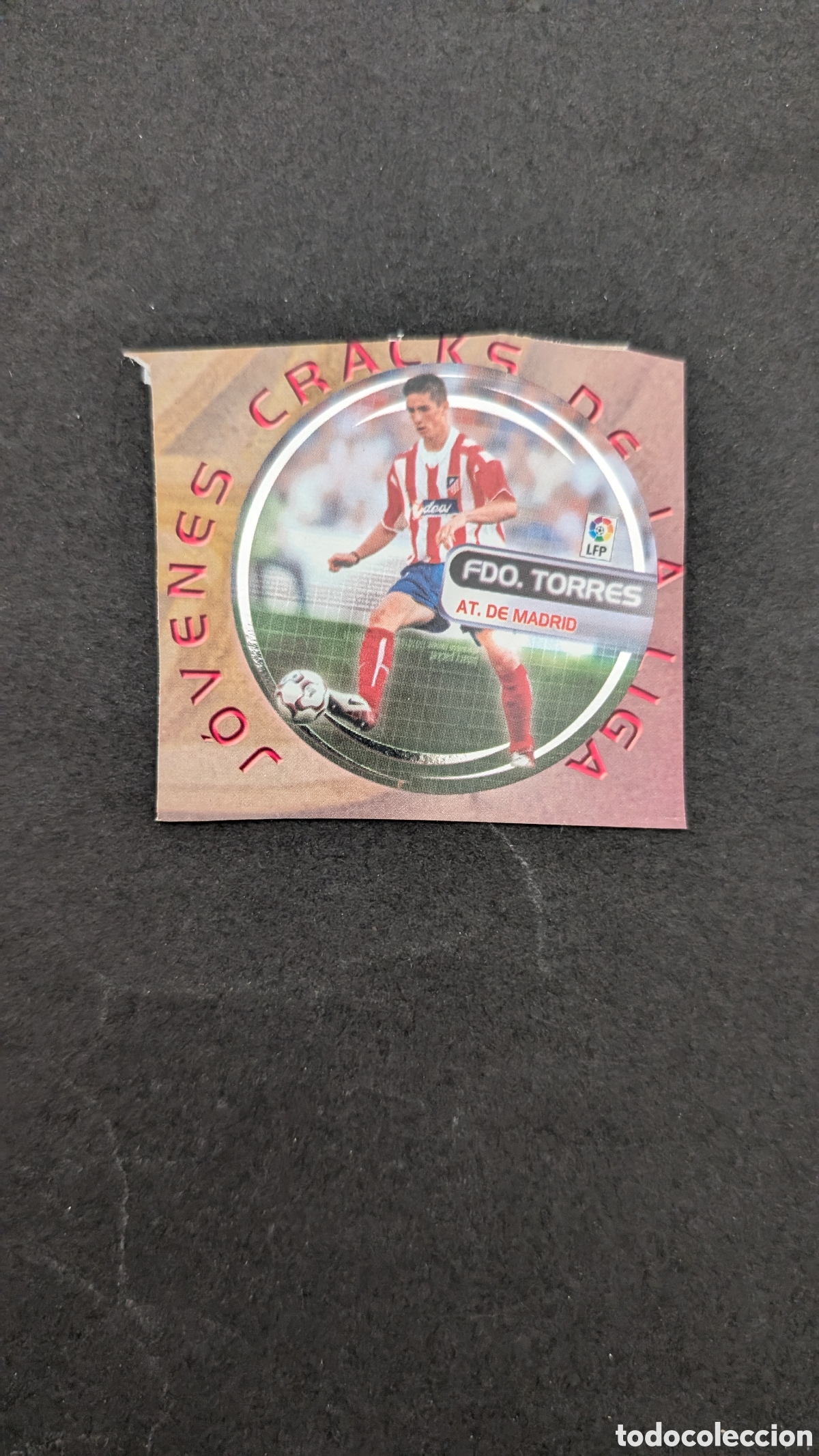 Cromos de f&uacute;tbol: FERNANDO TORRES ATL&Eacute;TICO MADRID JOVENES CRACKS NUTELLA LIGA ESTE 2003/04 03 04 RECORTADO