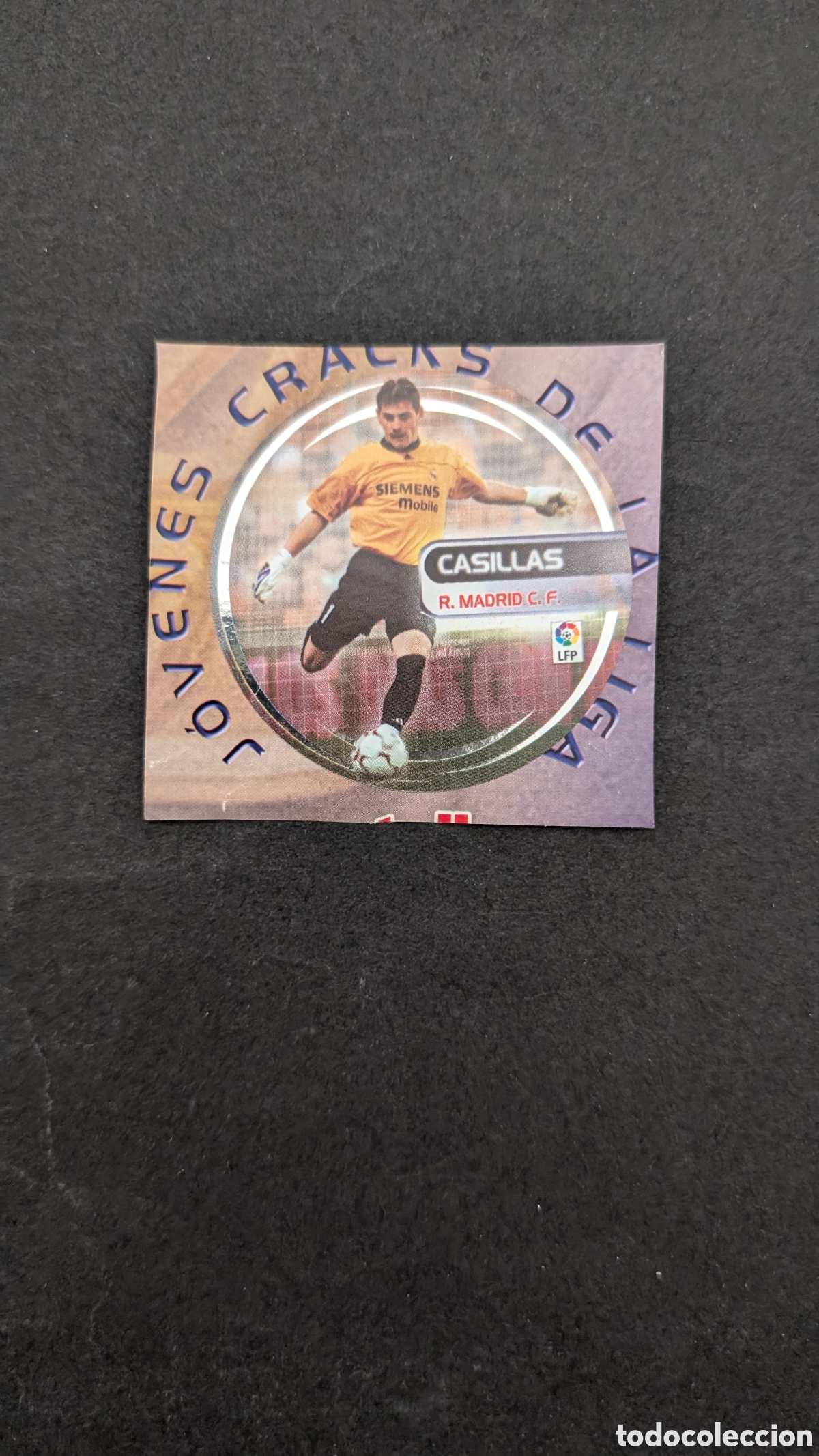 Cromos de f&uacute;tbol: CASILLAS REAL MADRID JOVENES CRACKS NUTELLA LIGA ESTE 2003/04 03 04 RECORTADO