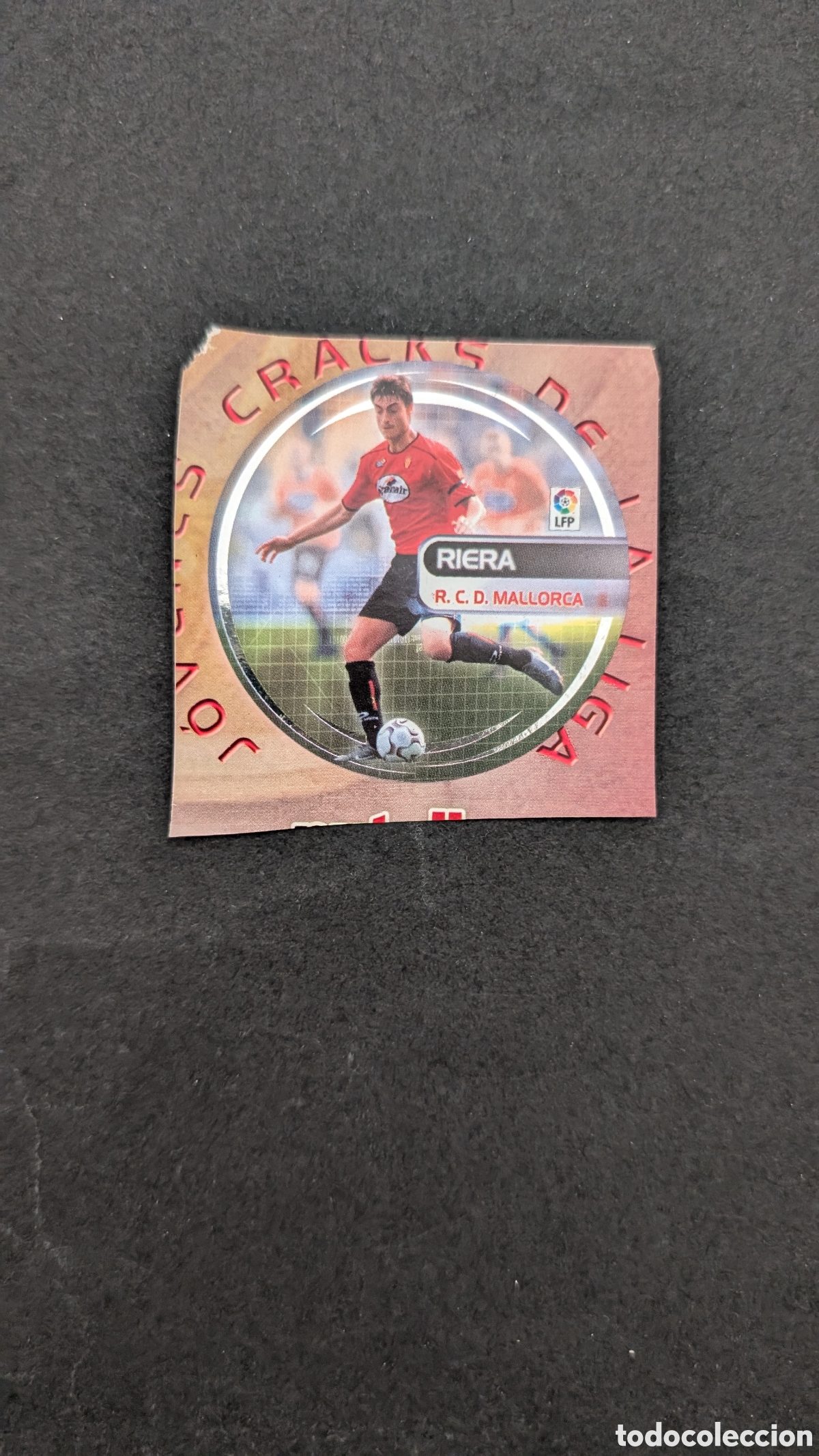 Cromos de f&uacute;tbol: RIERA MALLORCA JOVENES CRACKS NUTELLA LIGA ESTE 2003/04 03 04 RECORTADO