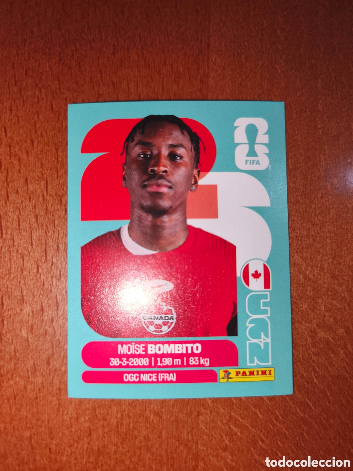 Cromos de f&uacute;tbol: CAN8 Moise Bombito CAN 8 Fifa World Cup 2026 Canad&aacute;