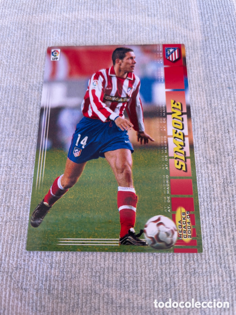 Cromos de f&uacute;tbol: SIMEONE MEGA CRACKS 2004-05 Panini Sports 45 AT. de Madrid