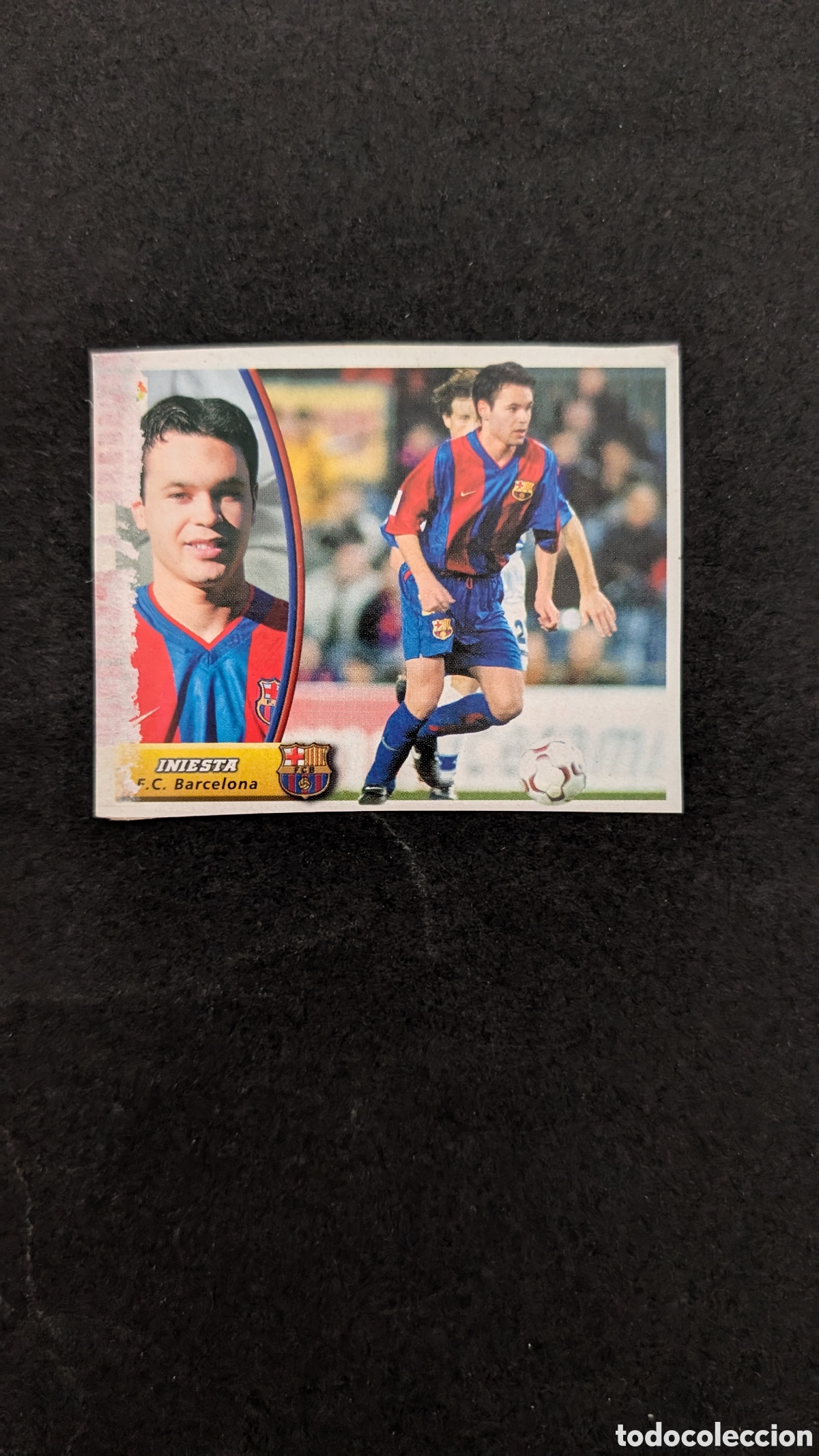 Cromos de f&uacute;tbol: INIESTA BARCELONA ROOKIE LIGA ESTE 2003/04 03 04 RECORTADO