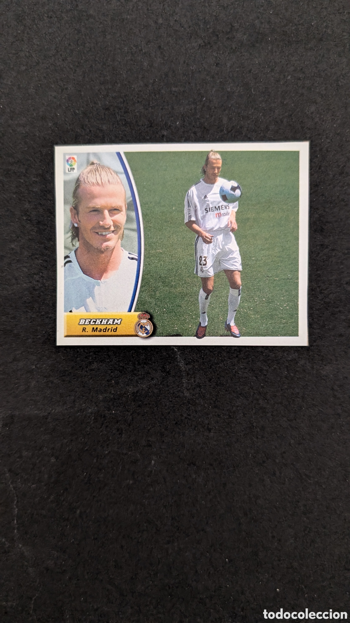 Cromos de f&uacute;tbol: BECKHAM REAL MADRID VERSION LIGA ESTE 2003/04 03 04 RECORTADO