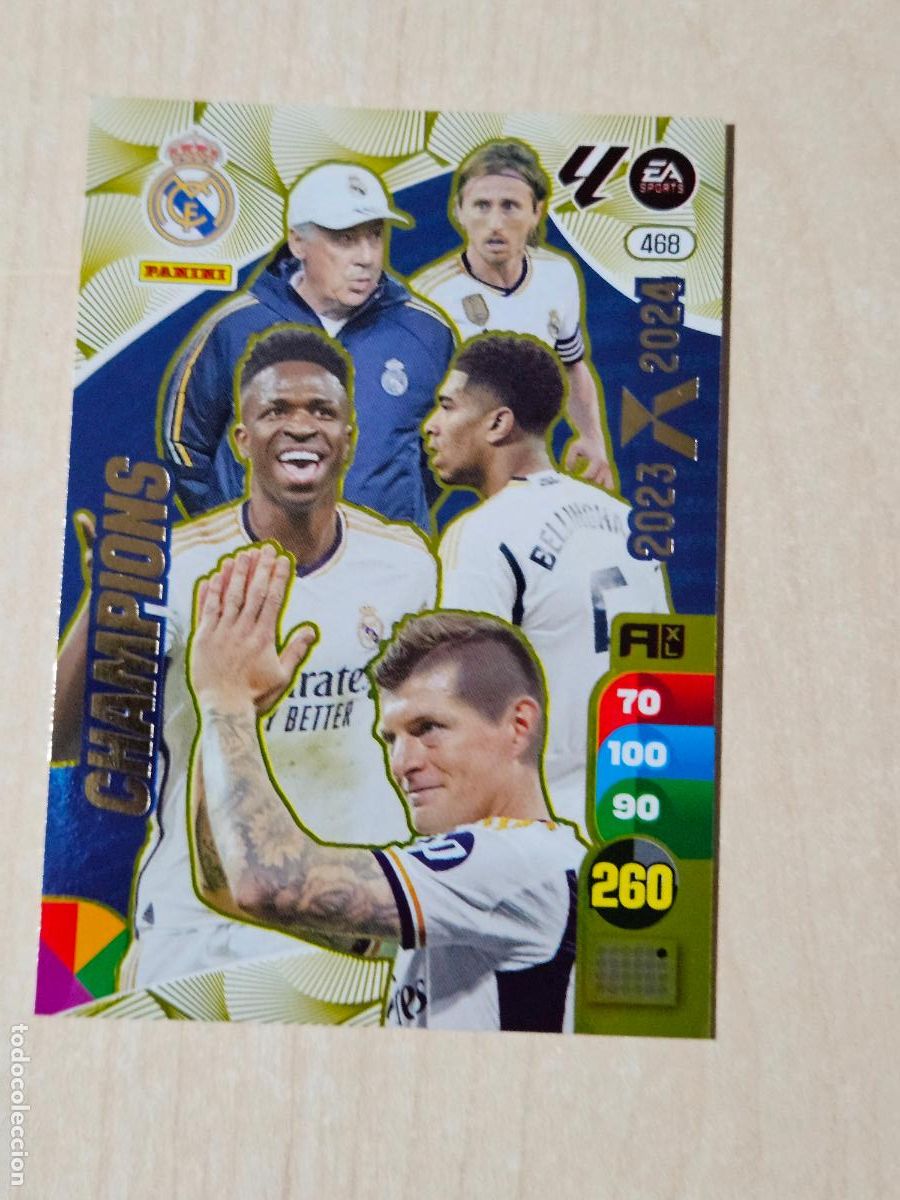 Cromos de f&uacute;tbol: FICHA N&ordm; 468 CHAMPIONS REAL MADRID - ADRENALYN 24 25 - PANINI 2024 - 25 - CROMO - BALON DE ORO