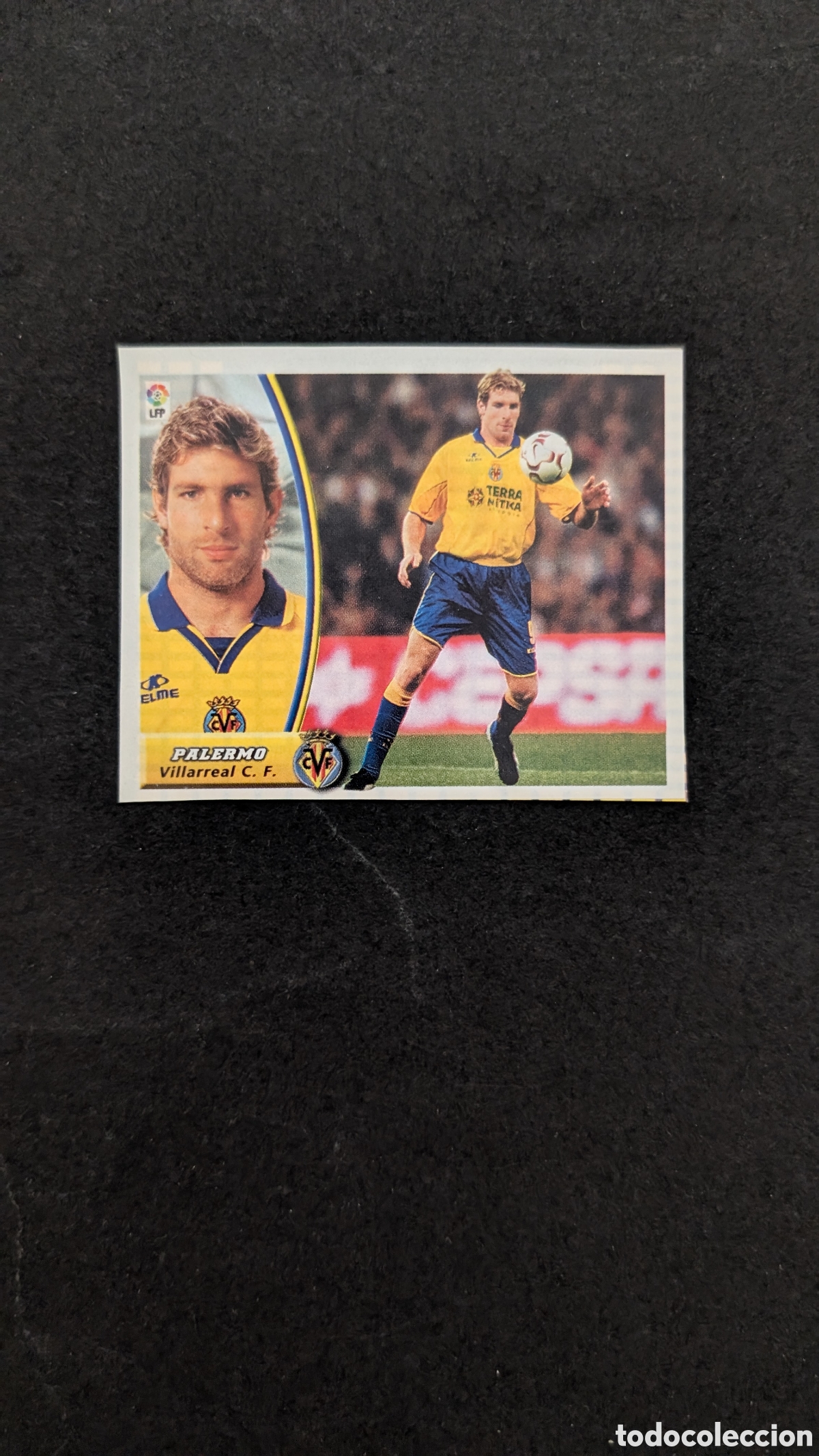 Cromos de f&uacute;tbol: PALERMO VILLARREAL BAJA LIGA ESTE 2003/04 03 04 RECORTADO