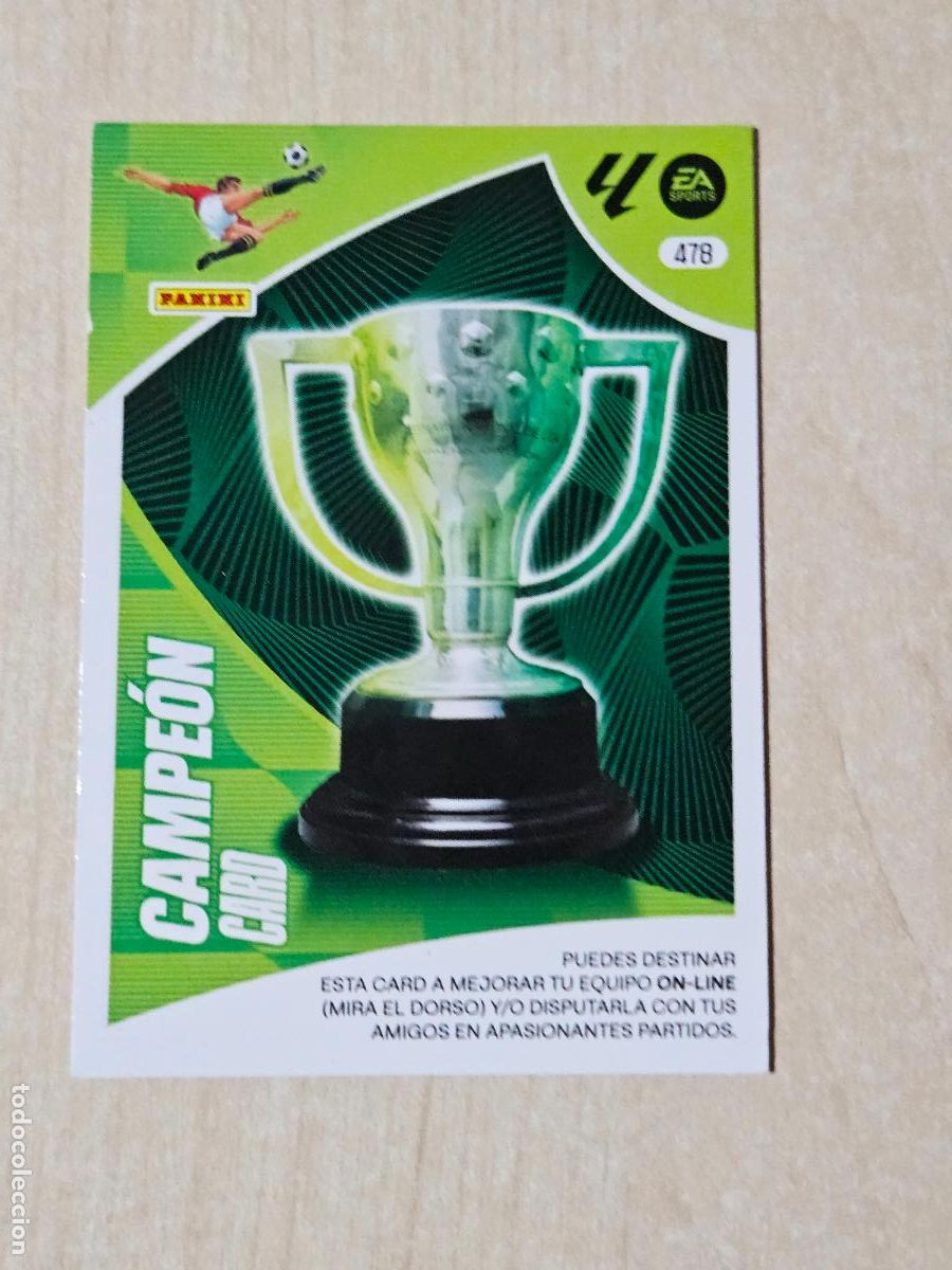 Cromos de f&uacute;tbol: FICHA N&ordm; 478 CAMPEON CARD - ADRENALYN 24 25 - PANINI 2024 - 25 - CROMO - 20000 TOQUES