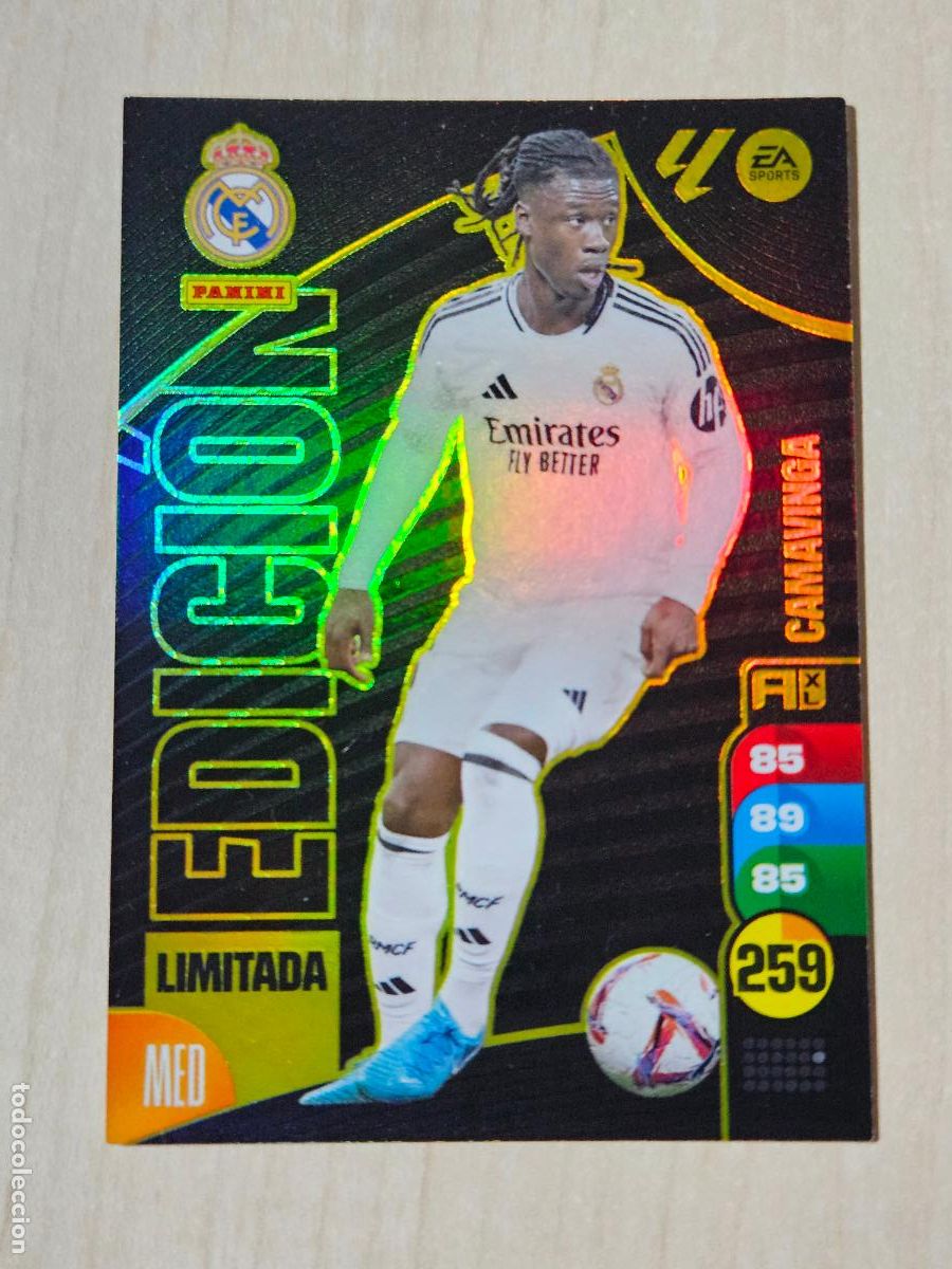 Cromos de f&uacute;tbol: FICHA CAMAVINGA - ADRENALYN 24 25 - PANINI 2024 - 25 - CROMO - EDICION LIMITADA