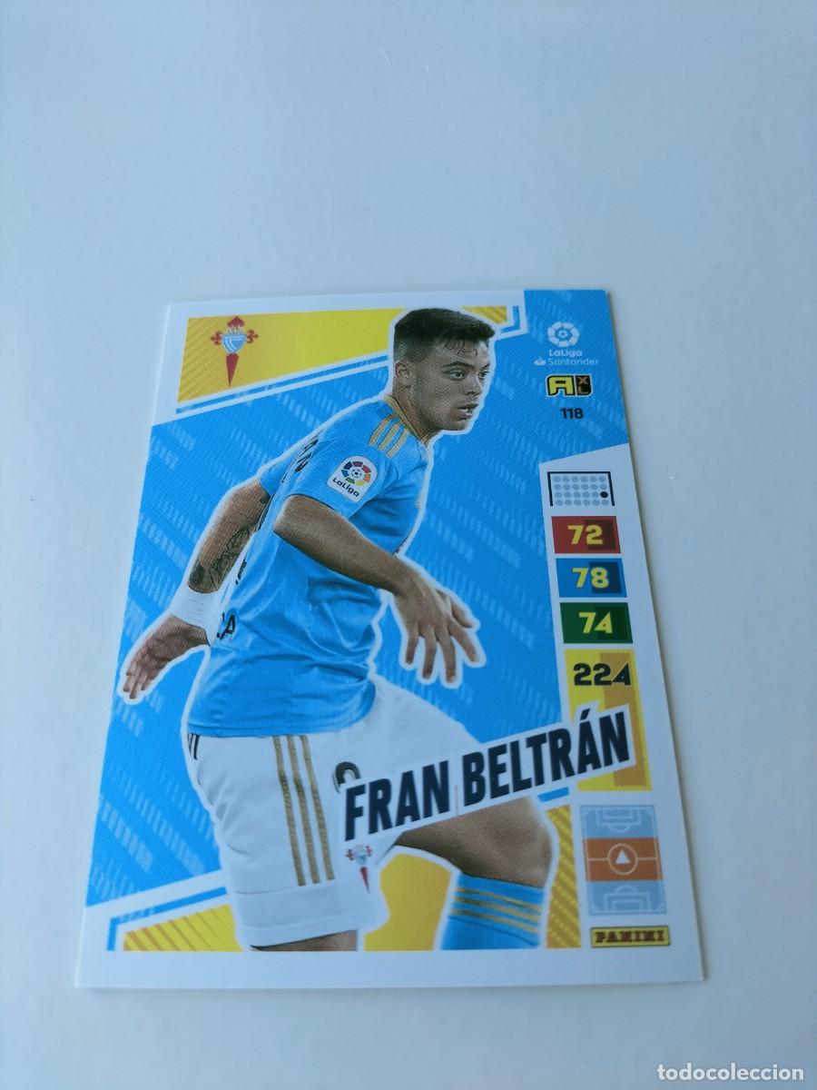 Cromos de f&uacute;tbol: 1 CROMO FICHA PANINI ADRENALYN 2022-2023 22-23 R.C CELTA VIGO 118 FRAN BELTRAN