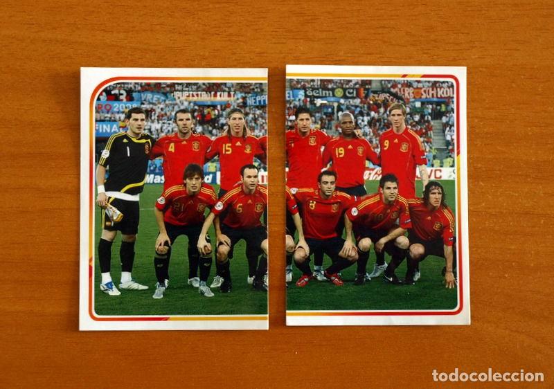 Cromos de f&uacute;tbol: El &Aacute;lbum de la Selecci&oacute;n Espa&ntilde;ola-Espa&ntilde;a - N&ordm; 3-4 Alineaci&oacute;n-Panini Euro 2020-Carrefour-Nunca Pegado