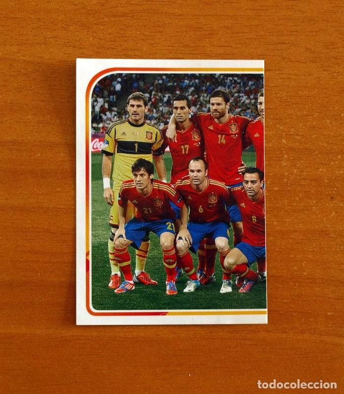 Cromos de f&uacute;tbol: El &Aacute;lbum de la Selecci&oacute;n Espa&ntilde;ola-Espa&ntilde;a - N&ordm; 5 Alineaci&oacute;n-Panini Euro 2020-Carrefour-Nunca Pegado