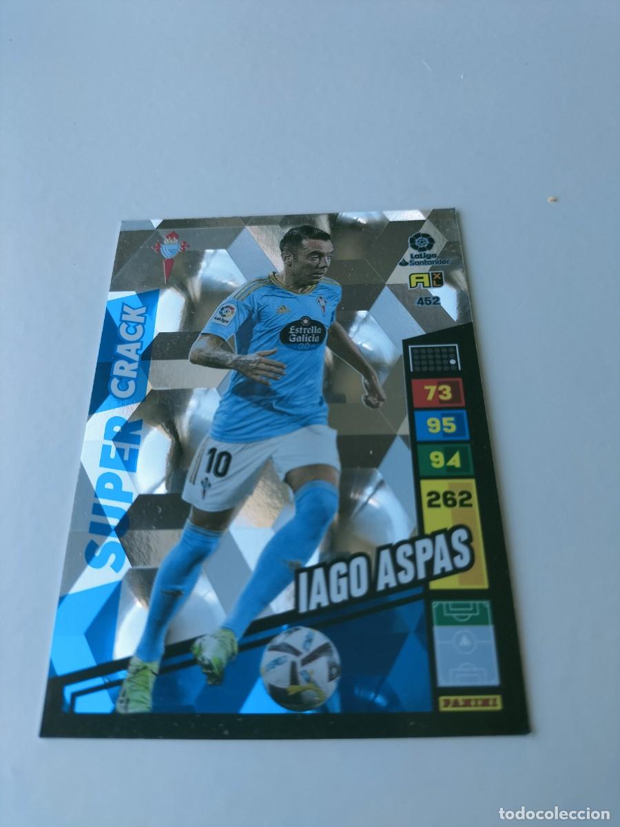 Cromos de f&uacute;tbol: P1 CROMO FICHA PANINI ADRENALYN 2022-2023 22-23 R.C CELTA VIGO 452 IAGO ASPAS ( S&Uacute;PER CRACK