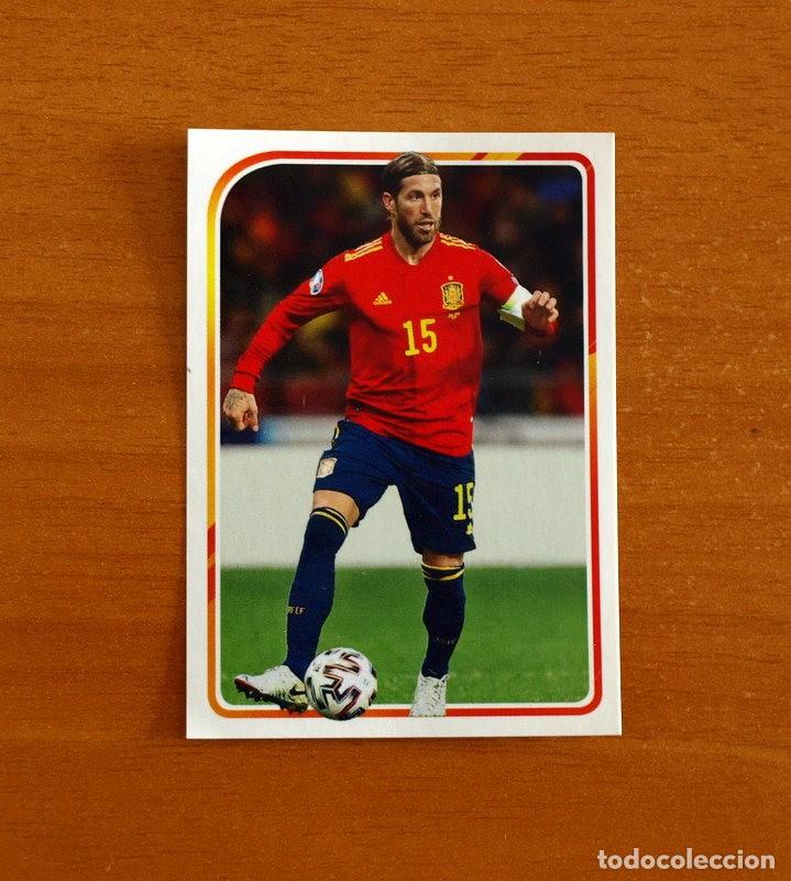 Cromos de f&uacute;tbol: El &Aacute;lbum de la Selecci&oacute;n Espa&ntilde;ola-Espa&ntilde;a-N&ordm; 29 Sergio Ramos -Panini Euro 2020-Carrefour-Nunca Pegado