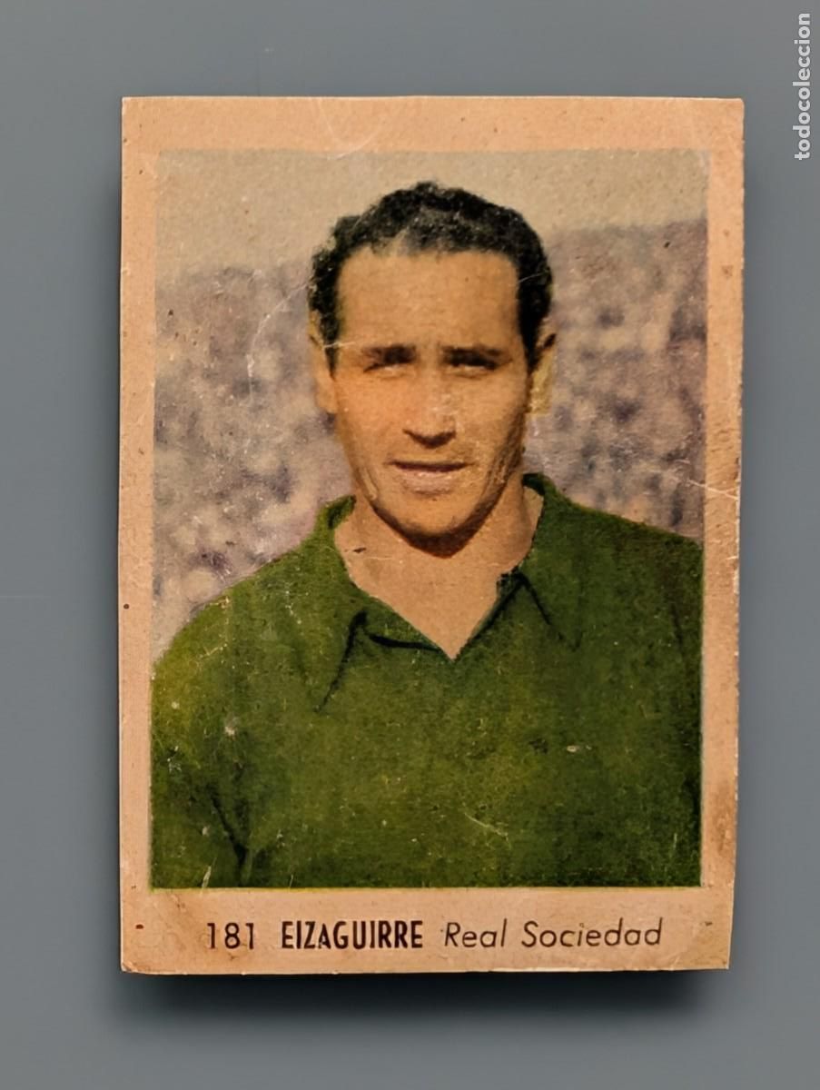 Cromos de f&uacute;tbol: RARO CROMO EIZAGUIRRE REAL SOCIEDAD SAN SEBASTI&Aacute;N RUIZ ROMERO 1955 1956 55/56 GUIPUZCOA FUTBOL
