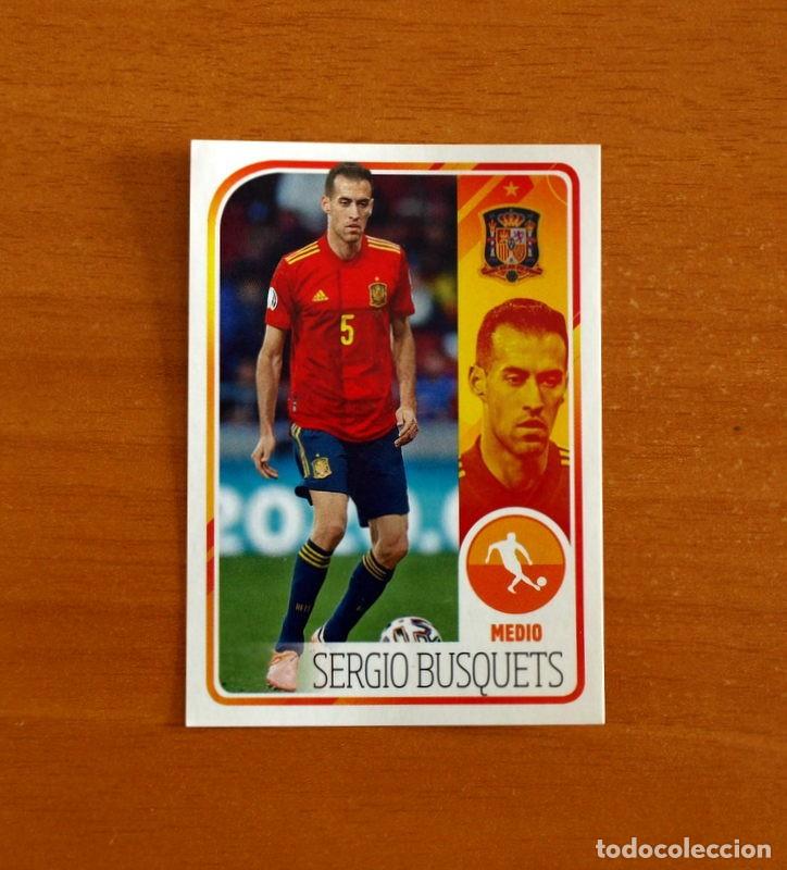 Cromos de f&uacute;tbol: El &Aacute;lbum de la Selecci&oacute;n Espa&ntilde;ola-Espa&ntilde;a -43 Sergio Busquets-Panini Euro 2020-Carrefour-Nunca Pegado