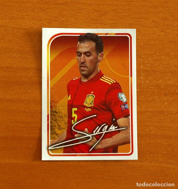 Cromos de f&uacute;tbol: El &Aacute;lbum de la Selecci&oacute;n Espa&ntilde;ola-Espa&ntilde;a -44 Sergio Busquets-Panini Euro 2020-Carrefour-Nunca Pegado