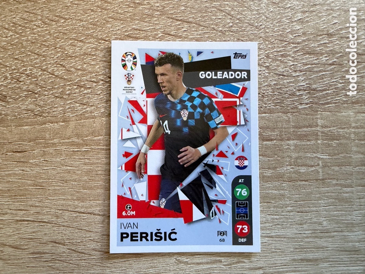 Cromos de f&uacute;tbol: 68 IVAN PERI&Scaron;IĆ GOLEADOR TOPPS MATCH ATTAX EURO 2024 24 LIDL CROACIA