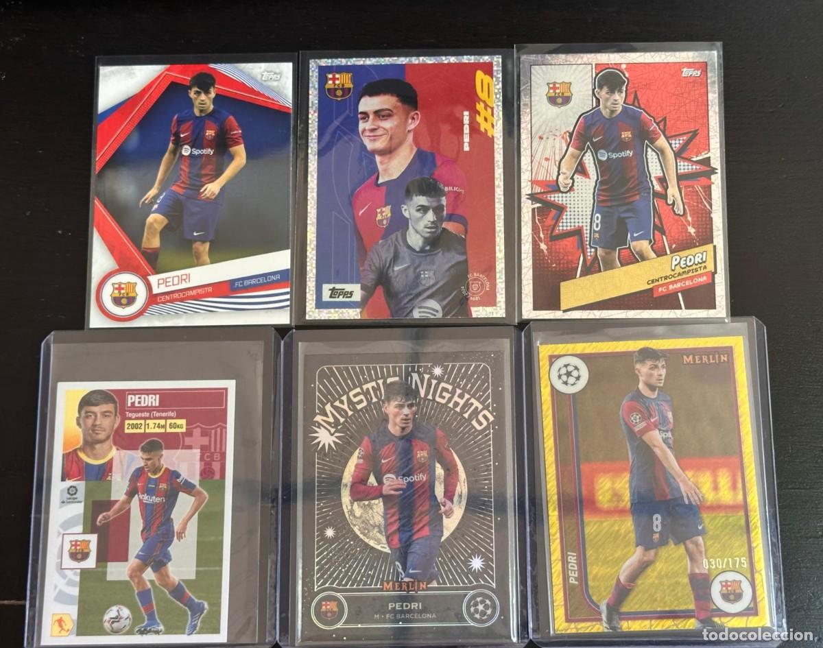 Cromos de f&uacute;tbol: Lote 6 Cards Pedri FC Barcelona