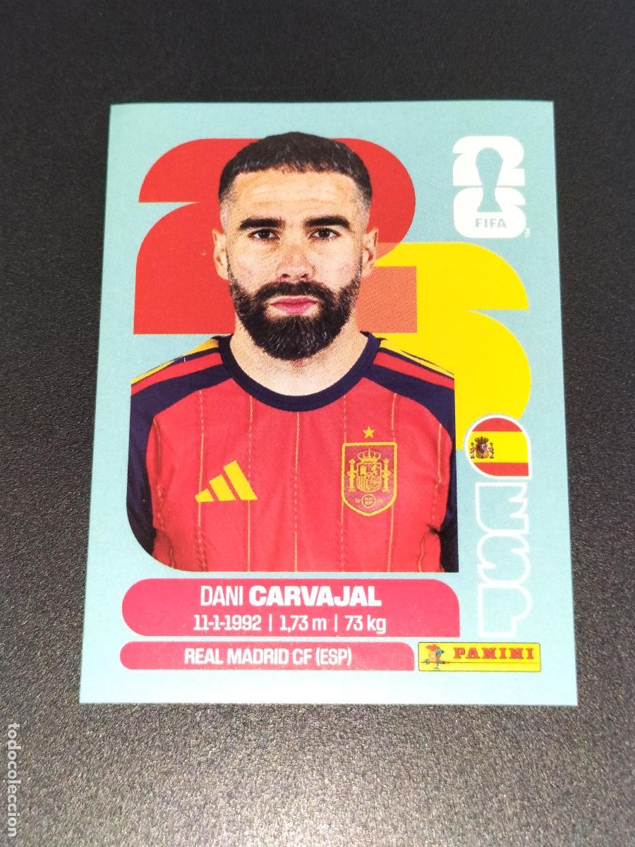 Cromos de f&uacute;tbol: ESP 7 DANI CARVAJAL ESPA&Ntilde;A CROMOS STICKER MUNDIAL 26 2026 FIFA WORLD CUP PANINI