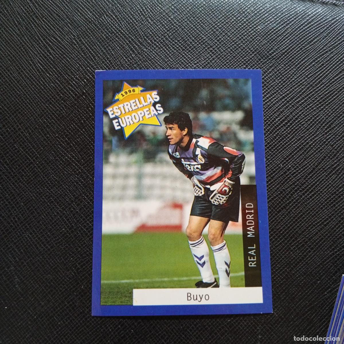 Cromos de f&uacute;tbol: 1 BUYO REAL MADRID PANINI ESTRELLAS EUROPEAS 1996 CROMO FUTBOL 96 - A33 PG51