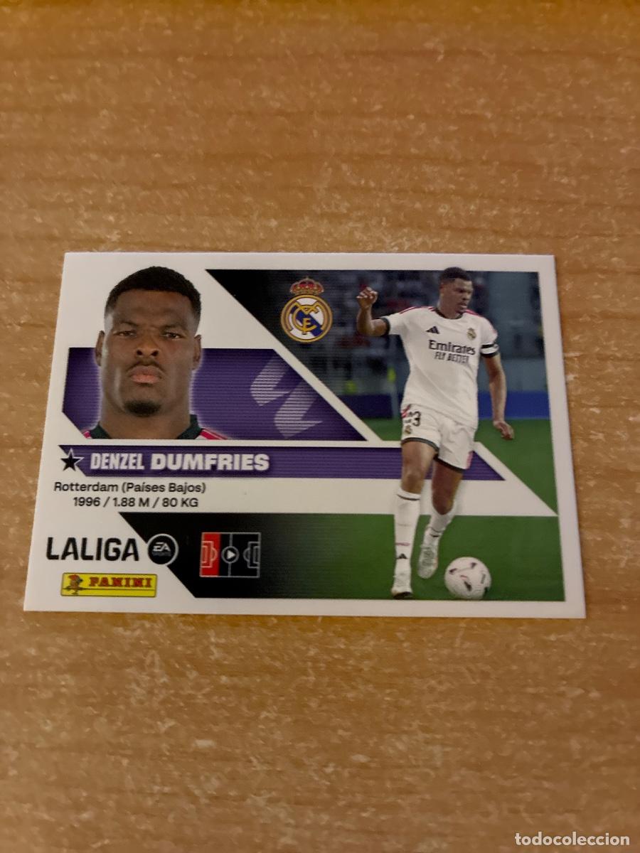 Cromos de f&uacute;tbol: 3 DUMFRIES &Uacute;LTIMOS FICHAJES REAL MADRID LIGA ESTE 2026 2027