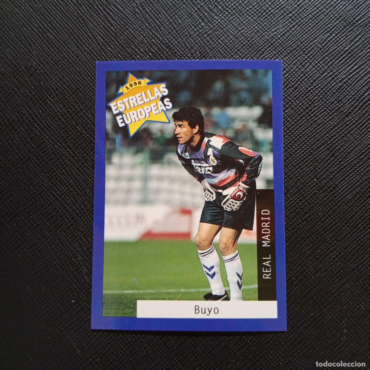 Cromos de f&uacute;tbol: 1 BUYO REAL MADRID PANINI ESTRELLAS EUROPEAS 1996 CROMO FUTBOL 96 - A33 PG53
