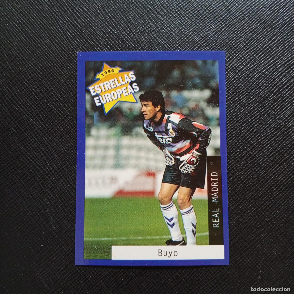 Cromos de f&uacute;tbol: 1 BUYO REAL MADRID PANINI ESTRELLAS EUROPEAS 1996 CROMO FUTBOL 96 - A33 PG53 B