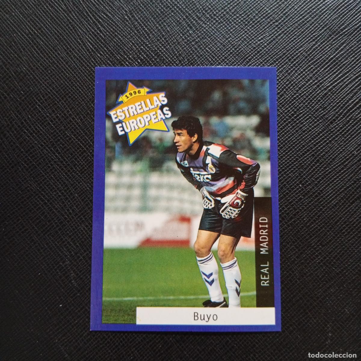 Cromos de f&uacute;tbol: 1 BUYO REAL MADRID PANINI ESTRELLAS EUROPEAS 1996 CROMO FUTBOL 96 - A33 PG54