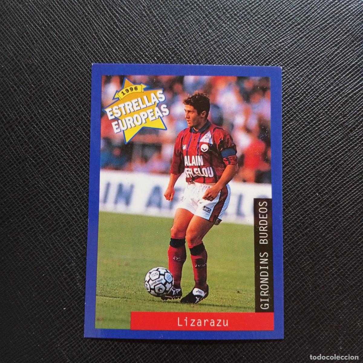 Cromos de f&uacute;tbol: 118 LIZARAZU BURDEOS PANINI ESTRELLAS EUROPEAS 1996 CROMO FUTBOL 96 - A33 PG52